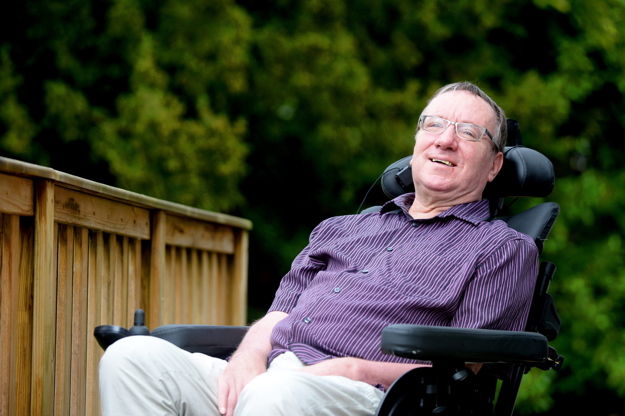 David Setters, who is living with MND