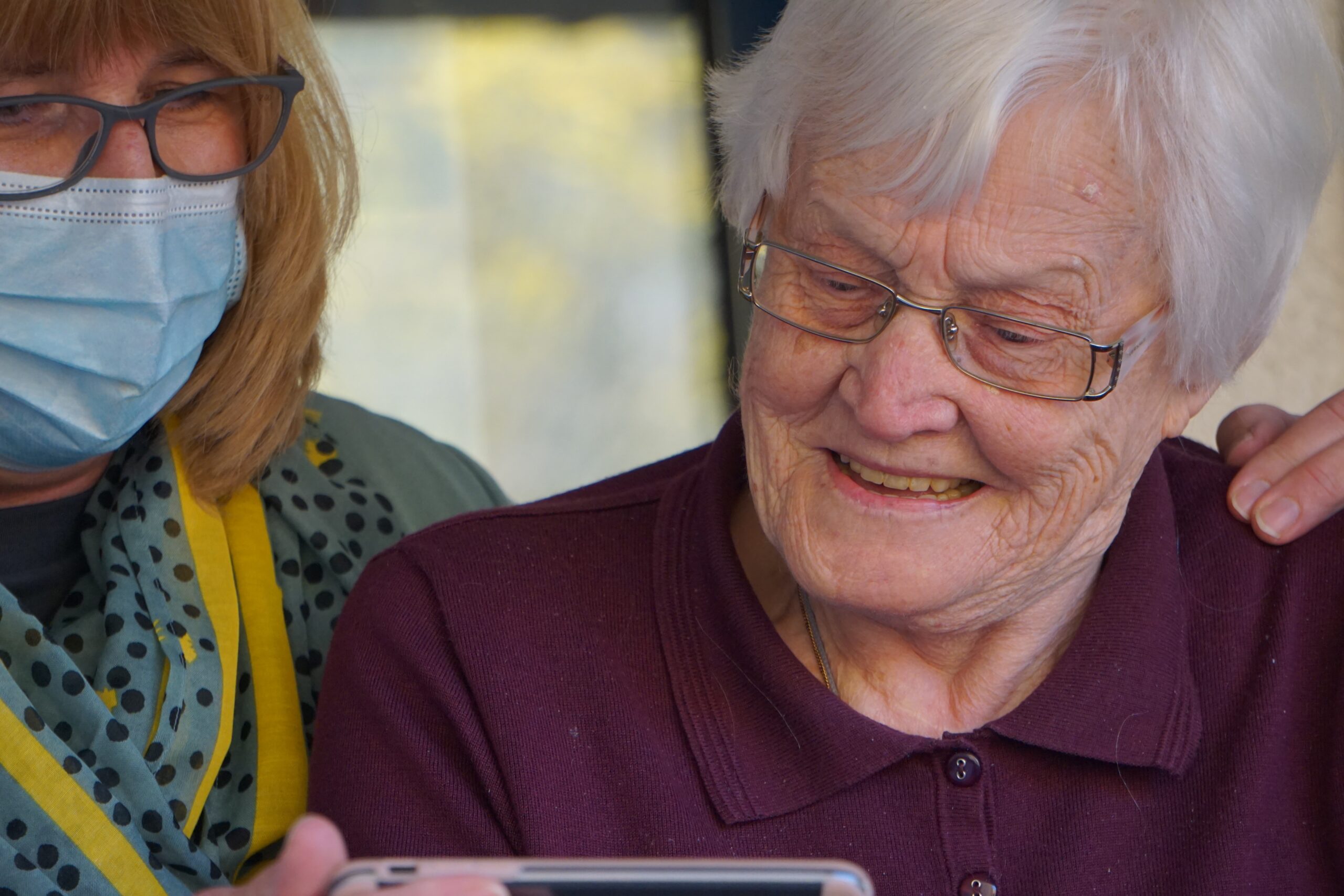 Older patient with carer