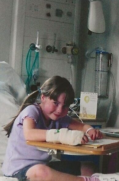 Sarah Sharp has cystic fibrosis and was diagnosed when she was a baby.